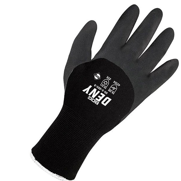 Bdg Lined Nitrile Coated Gloves, Foam Nitrile, Smooth, 3/4 Dip, Not Rated Abrasion Level, Black, M (8) - 99-9-265-8