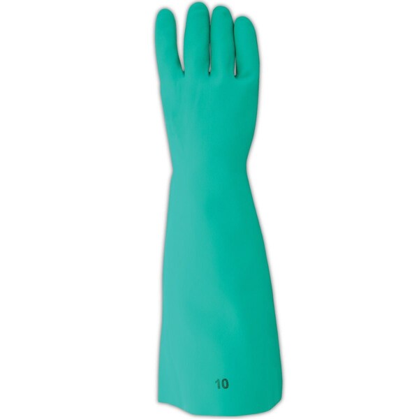 Magid Chemical Resistant Gloves, Green, 10, 12 PK - WU22-10