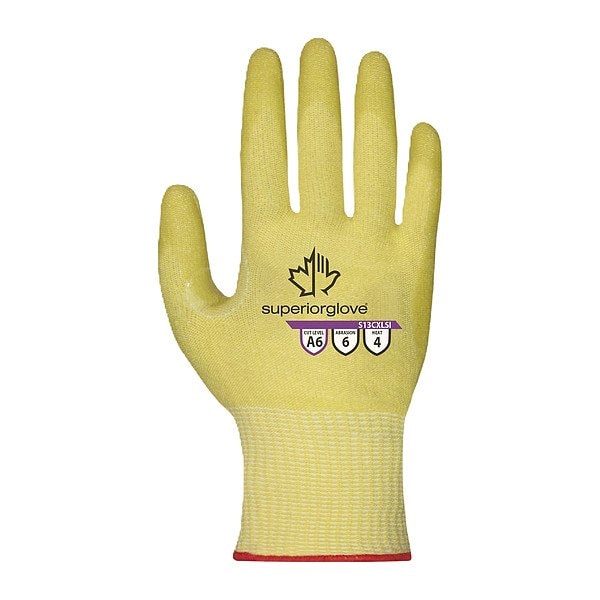 Superior Glove Glove, Cut Level A6 , Silicone , 8 1 PR - S13CXLSI-8