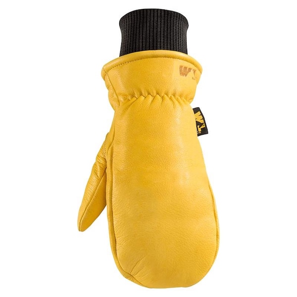Wells Lamont Wells Lamont Hyrahyde Men's Indoor/Outdoor Work Mittens Black/Yellow L 1 pair - 1217L
