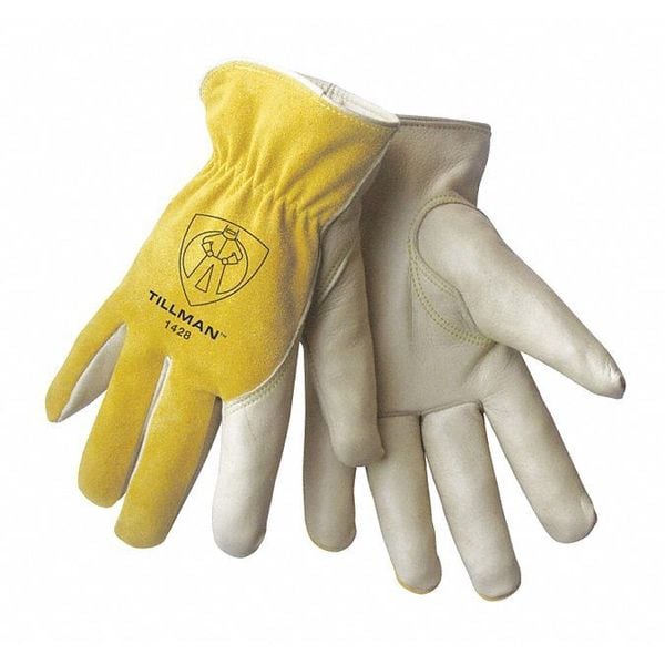 Tillman Leather Drivers Gloves, Keystone Thumb, Pearl, L 1 PR - 1428L