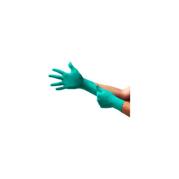 Ansell Disposable Gloves, Nitrile, Powder-Free, M, Green - 585835