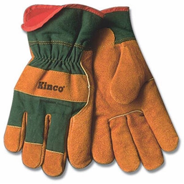 Kinco Kinco 1721GR L Mens Suede Cowhide Leather Palm Glove - Large - 120355