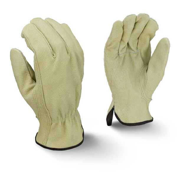 Radians Leather Drivers Gloves, Leather, Gray, L 1 PR - RWG4821L