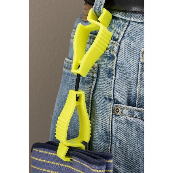 Glove Guard 1950 Dual Large End clip, High Vis Yellow - 1950HVYW