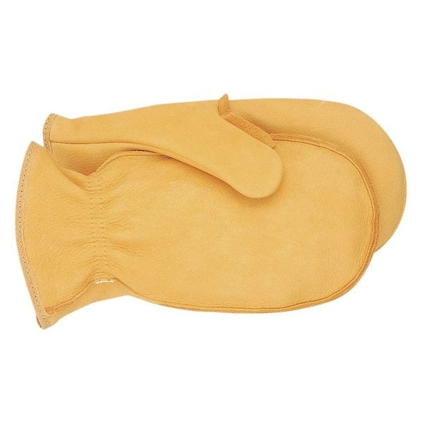 Midwest Gloves & Gear Cold Protection Mittens, leather Palm, Unlined Lining, Tan, Jumbo - 9100-J