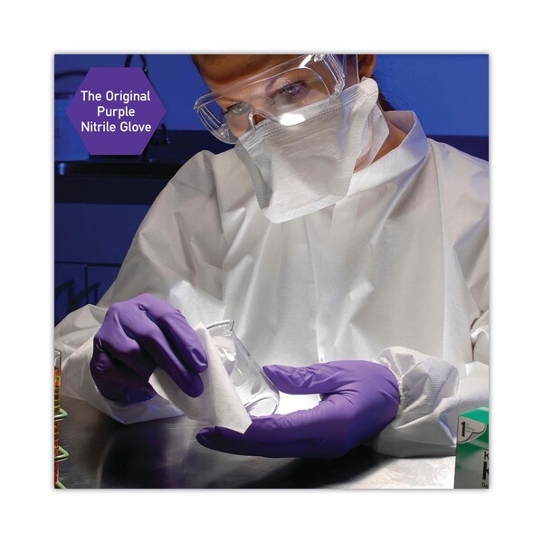 Kimberly-Clark Professional Purple Nitrile, Disposable Gloves, 6 mil Palm, Nitrile, Powder-Free, L, 100 PK, Purple - 55083