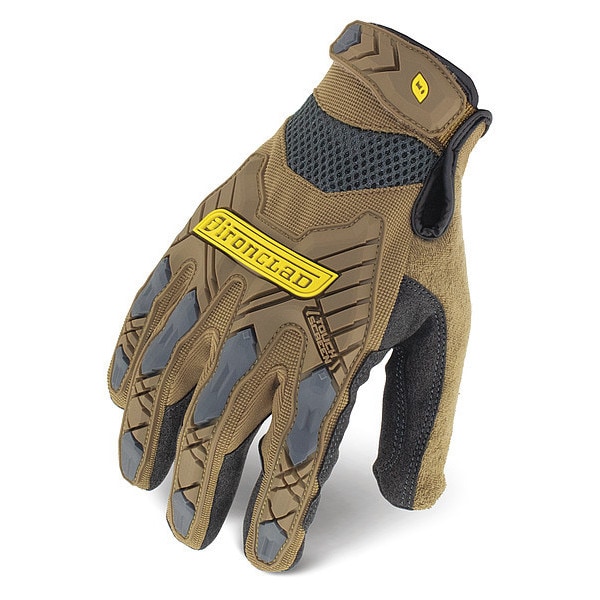 Ironclad Performance Wear Impact Resistant Gloves, Size L, Brown, PR - IEX-PIG-04-L