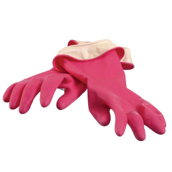Casabella Casabella Latex Cleaning Gloves M Pink 1 pair - 8546050