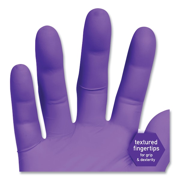Kimberly-Clark Professional Disposable Gloves, 6 mil Palm, Nitrile, Powder-Free, S, 1000 PK, Purple - 55081CT