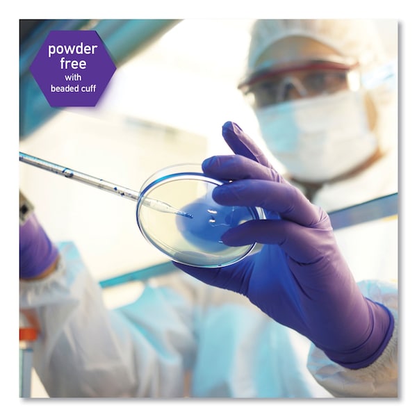 Kimberly-Clark Professional Disposable Gloves, 6 mil Palm, Nitrile, Powder-Free, S, 1000 PK, Purple - 55081CT