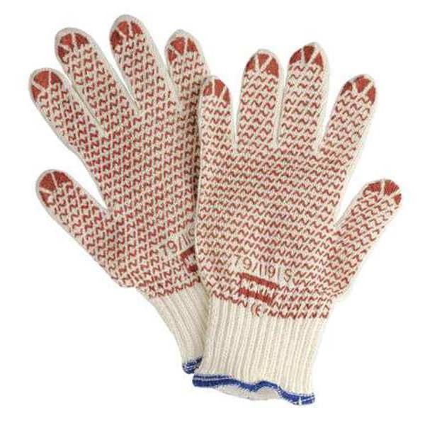 Honeywell North Knit Gloves, Cotton, Polyester, Cream, 1 PR - 79/1191M