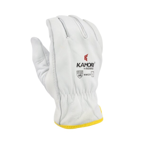 Radians Work Glove, Kamori, Goatskin, A6, Lrg - RWG58L