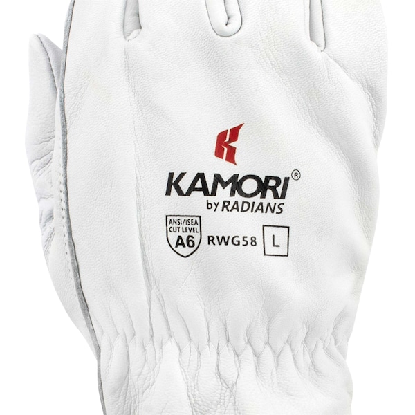 Radians Work Glove, Kamori, Goatskin, A6, Lrg - RWG58L