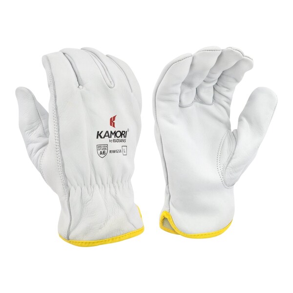 Radians Work Glove, Kamori, Goatskin, A6, Lrg - RWG58L