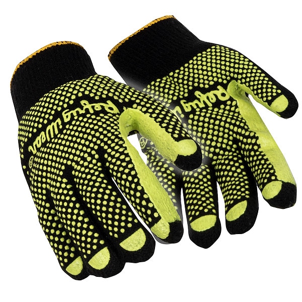 Refrigiwear Cold Protection Gloves, PVC Dot Grip Palm, Lime, XL - 2010RHVLXLG