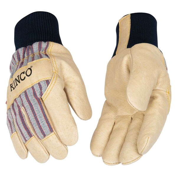 Kinco Kid's Lined Premium Grain Pigskin Palm Glove with Knit Wrist Medium - 1927KW-KM