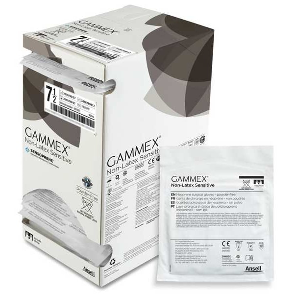 Gammex Gammex(R), Disposable Gloves, Latex, Powder-Free, S ( 7 ), 50 PK, Beige - 340007