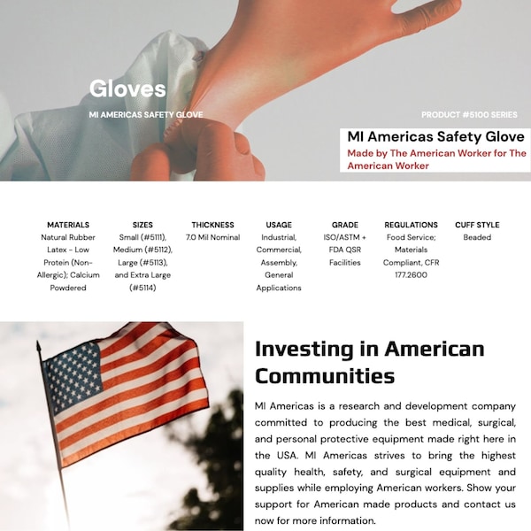 American Safety Glove Disposable Gloves, 7 mil Palm, Latex, Powdered, M, 100 PK, Orange - 5113