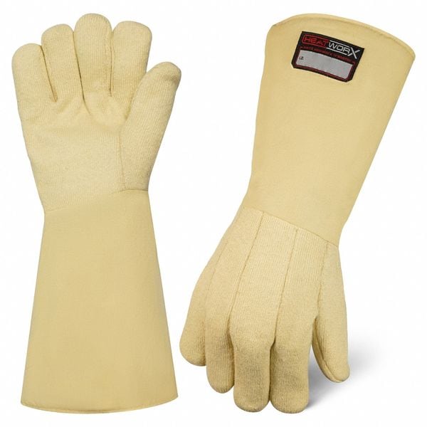 Ironclad Performance Wear HEATWORX(R) Heat Resistant Glove, 608 Degrees F Max Temp., Safety Cuff Beige, 1 PR - HWTG-06-XXL-XXXL