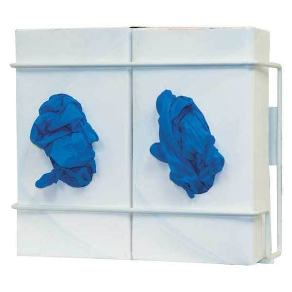 Bowman Dispensers Glove Box Dispenser, Powder-Coated Steel Wire, Holds (2) Boxes , White - GL022-0613