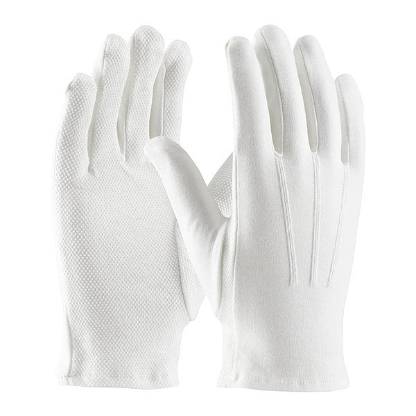 Pip Parade/Uniform Gloves, Dotted Palm, L, PK12 - 130-100WMPD/L