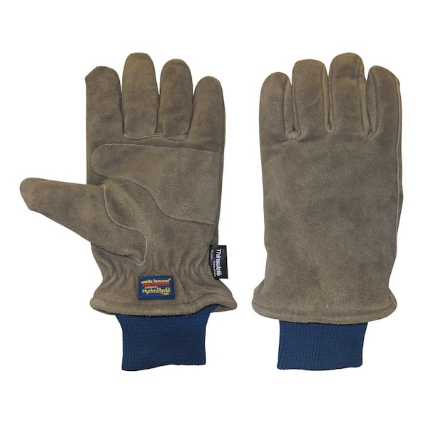 Wells Lamont Wells Lamont HydraHyde XL Suede Cow Leather Winter Brown Gloves - 1196XL