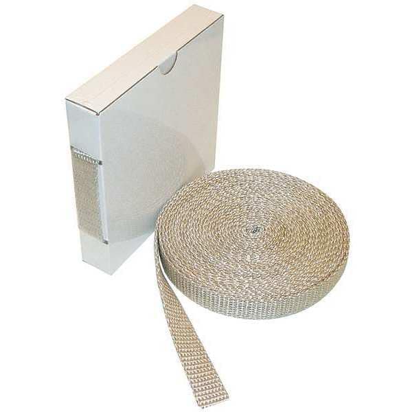 Cinta de tela Zoro Select, 1 pulgada x 50 pies, 62 mil, color beige, vinilo - 4YME5