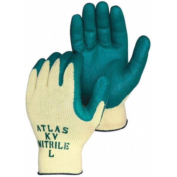 Showa Cut Resistant Gloves, Cut Level A3 , Dipped , Nitrile , Smooth , L 1 PR - KV350L-09