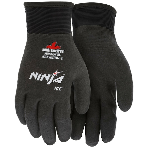 Mcr Safety Gloves, Ninja Ice, 7Ga Inside -15Ga Outside S, 12PK - N9690FCS