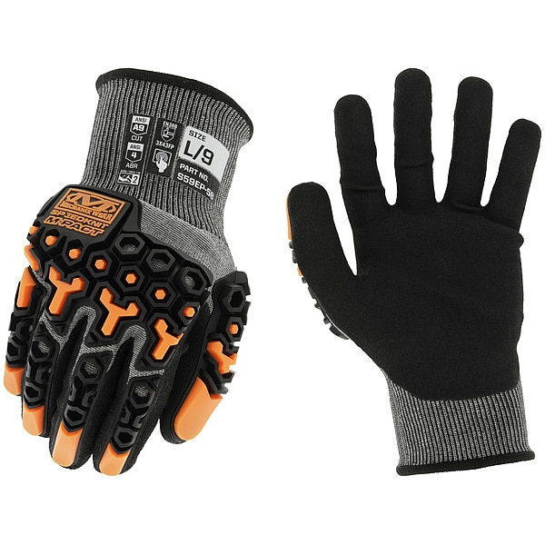 Mechanix Wear SpeedKnit(TM), Glove, HPPE, Size 9, 9, PR - S59EP-58-009