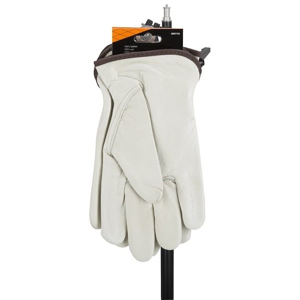 Diamondback Driving Gloves, Men's, M, Keystone Thumb, Elastic Cuff, Grain Leather - GV-DK603/B/M