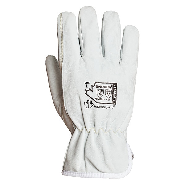 Endura Cold Protection Cut Resistant Drivers Gloves, White, XL, 1 PR - 378GKGTL-XL