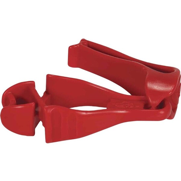 Ergodyne Glove Holder Clip, Non-Conductive Acetal Copolymer, Holds (1) Pair of Gloves , Red - 3405