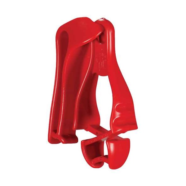 Ergodyne Glove Holder Clip, Non-Conductive Acetal Copolymer, Holds (1) Pair of Gloves , Red - 3405