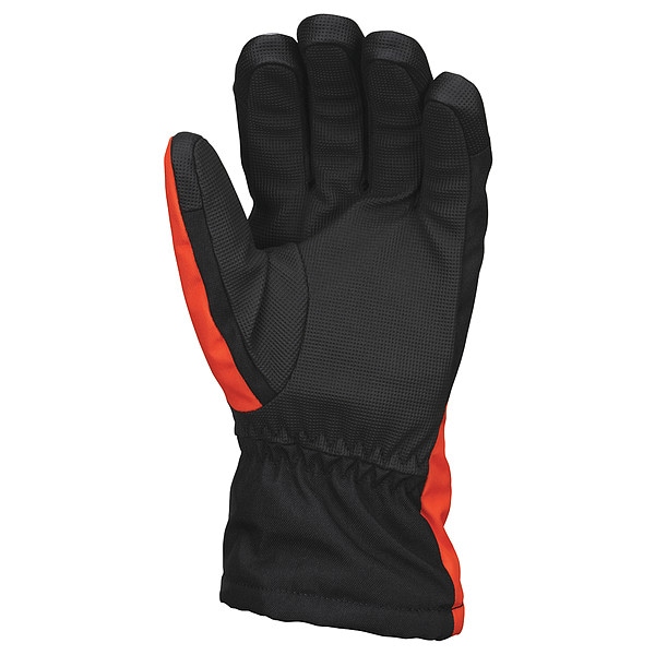 Mcr Safety 983 Mechanics Gloves, Polyurethane Palm, High-Visibility Orange - 983L