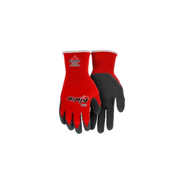 Mcr Safety Ninja Flex Latex Coated Palm Gloves, MEMPHIS GLOVE N9680S, 1-Pair - N9680S