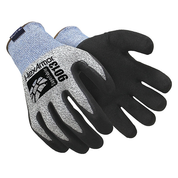 Hexarmor Cut Resistant Coated Gloves, Cut Level A8 , Dipped , Nitrile , Sandy , S 1 PR - 9013-S (7)