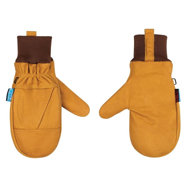 Kinco Hydroflector Lined Wtr-Rstnt Prem. Grain Buffalo Mitt - 1381KWHT-XL