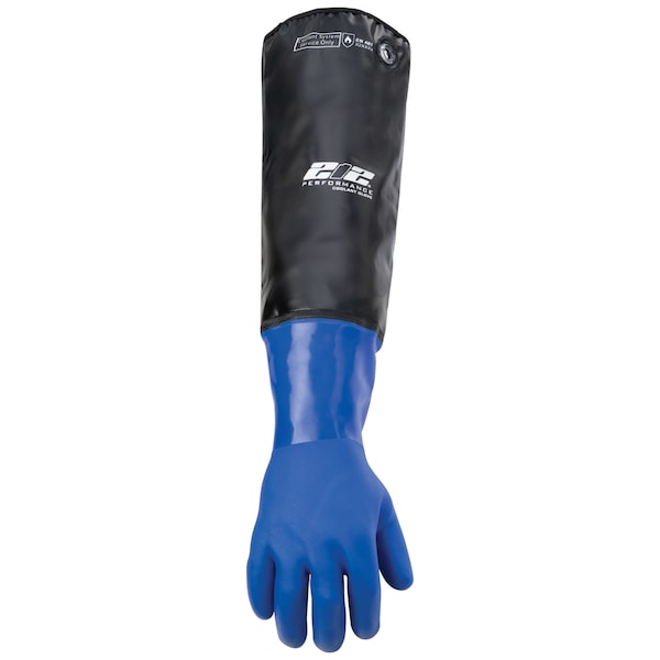 212 Performance Heat and Liquid Resistant Protective Gloves in Blue and Black, X-Large - 7015398