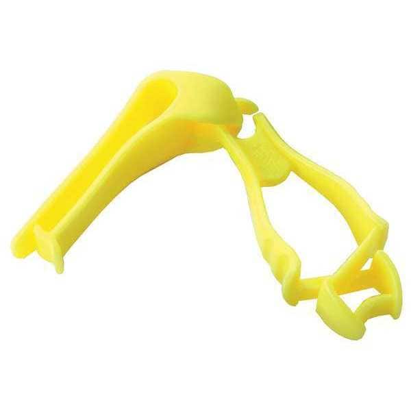 Ergodyne Glove Holder Clip, Non-Conductive Acetal Copolymer, Holds (1) Pair of Gloves , Lime - 3405