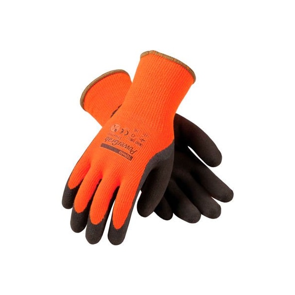 Pip PIP 41-1400/L PowerGrab Thermo Cold Protection Hi-Vis Acrylic Terry Glove Latex Coat L - 41-1400/L