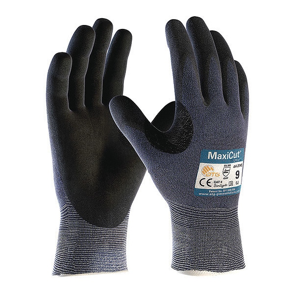 Pip MaxiCut Ultra Cut-Resistant Coated Gloves, Dipped, Nitrile, A3 Cut Level, Large (Size 9), 1 Pair - 44-3745/L