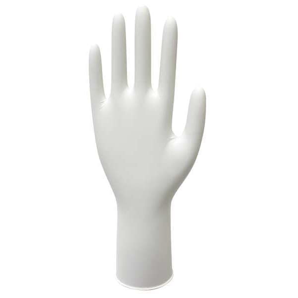 Ansell Cleanroom Gloves, 5 ISO Class, Nitrile, 12 in L, 3.9 mil, White, XL, 1000 PK - CE5-755