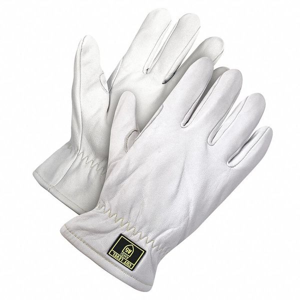 Bdg Leather Cut-Resistant Gloves, Cut Level A5 , Uncoated , M 1 PR - 20-1-1871-M