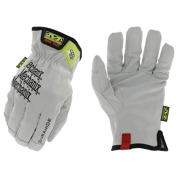 Mechanix Wear Leather Gloves, Slip-On Cuff, Keystone Thumb, Full Finger, 11, 1 PR - MCLD-X00-011