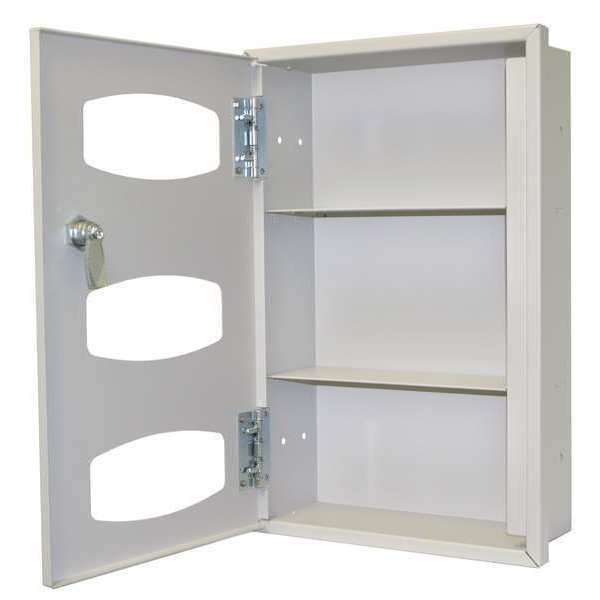 Bowman Dispensers Glove Box Dispenser, Powder-Coated Steel, Holds (3) Boxes , Beige , 19 in H x 12-1/4 in W x 5 in D - RE301-0012
