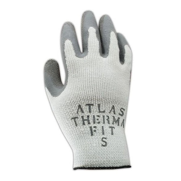 Showa Textile Gloves, Palm Coat, Gray, M 12 PK - 451-08