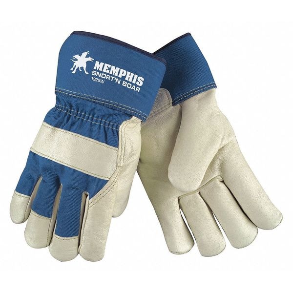 Mcr Safety Cold Protection Gloves, Pigskin Palm, Safety Cuff, Beige, 12 PK - 1925WXL