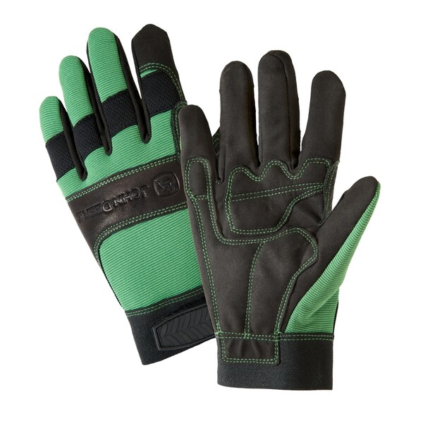 West Chester Protective Gear West Chester John Deere Hi-Dexterity Work Gloves Black/Green XL 1 pair - JD00010G-XL